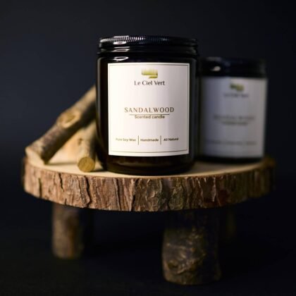Le Ciel Vert Sandalwood Soy Candle 200g Natural Soy Wax