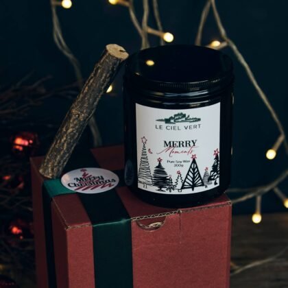 Merry Moments Natural Soy Wax Candle – 200g | Le Ciel Vert